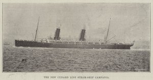 A Nova Cunard Line Steam-Ship Campania de English Photographer