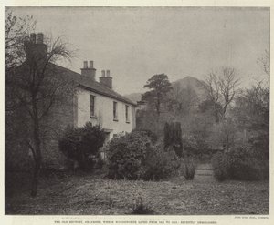 The Old Rectory, Grasmere, onde Wordsworth viveu de 1811 a 1813, recentemente demolida de English Photographer