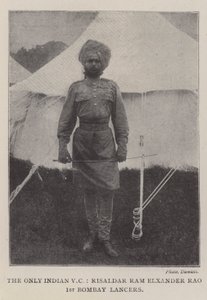 O único VC indiano, Risaldar Ram Elxander Rao, 1º lanceiro de Bombaim de English Photographer