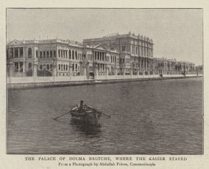 O Palácio de Dolma Bagtche, onde o Kaiser ficou de English Photographer