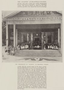 O desempenho de Alcestis no Bradfield College de English Photographer