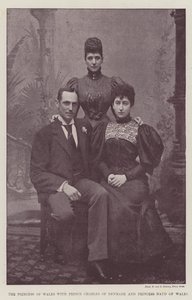 A Princesa de Gales com o Príncipe Carlos da Dinamarca e a Princesa Maud do País de Gales de English Photographer