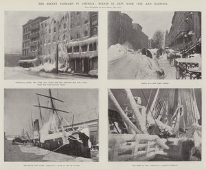 A recente nevasca na América, cenas em Nova York e Porto de English Photographer