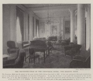 A Reconstrução do Hotel Grosvenor, a Sala de Leitura de English Photographer