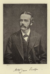 O certo Hon Arthur James Balfour, MP, Secretário-Chefe para a Irlanda e futuro líder do Partido Conservador de English Photographer