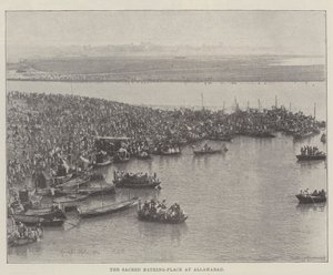 O lugar de banho sagrado em Allahabad de English Photographer
