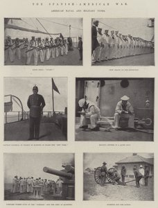 A guerra hispano-americana, os tipos naval e militar americano