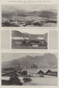 A guerra hispano-americana, vistas de São Vicente, Cabo Verde de English Photographer