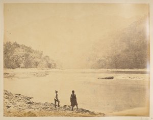 A Teesta em Bheerkotee. Vistas de Darjeeling. 1870