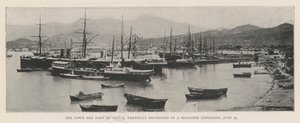 A cidade e o porto de Batum, parcialmente destruídos por uma explosão de revista, 25 de julho de English Photographer