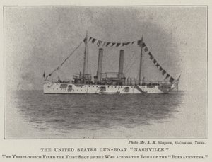 Os Estados Unidos Gun-Boat Nashville