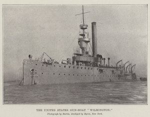 Os Estados Unidos Gun-Boat Wilmington de English Photographer