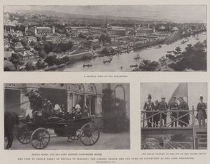 Visita do Príncipe Henrique da Prússia à Irlanda, o Príncipe Alemão e o Duque de Connaught na Exposição de Cork de English Photographer