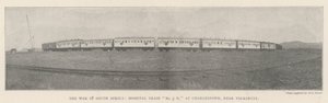 A Guerra na África do Sul, Hospital Train No 3 H, em Charlestown, perto de Volksrust de English Photographer
