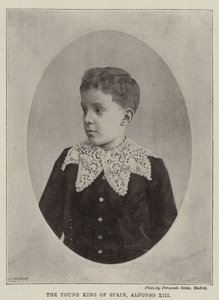 O jovem rei da Espanha, Alfonso XIII de English Photographer
