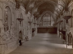 A sala de banquetes em Guildhall, Londres de English Photographer