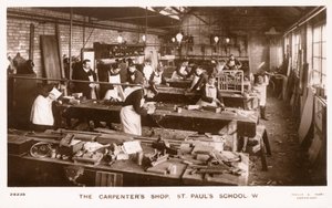A loja de carpinteiros da St Pauls School de English Photographer