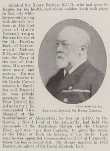 O falecido almirante Sir Henry Fairfax de English Photographer