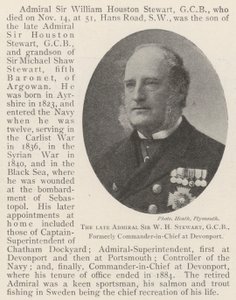O falecido almirante Sir WH Stewart, GCB, ex-comandante em chefe da Devonport de English Photographer