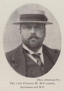 O falecido coronel H McCalmont, esportista e MP de English Photographer