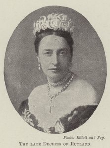 A tardia duquesa de Rutland de English Photographer