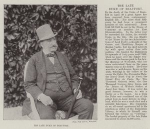 O falecido Duque de Beaufort de English Photographer