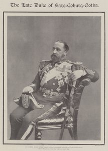 O falecido Duque de Saxe-Coburg-Gotha
