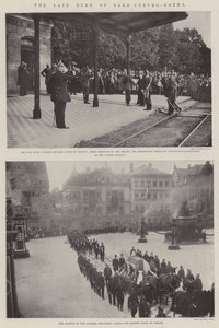 O falecido Duque de Saxe-Coburg-Gotha