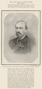 O falecido duque de Saxe-Coburg, irmão do falecido príncipe consorte de English Photographer