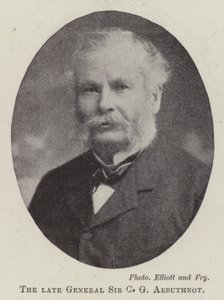 O falecido general Sir CG Arbuthnot de English Photographer