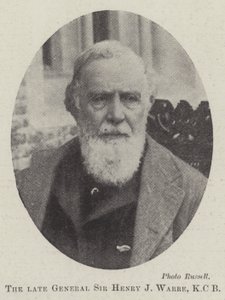 O falecido general Sir Henry J Warre, KCB de English Photographer