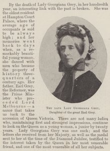 A falecida Lady Georgiana Gray, filha do grande conde Grey de English Photographer