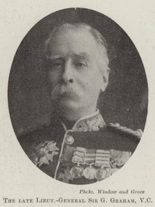 O falecido tenente-general Sir G Graham, VC de English Photographer