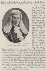 O falecido Lord Justice Chitty de English Photographer