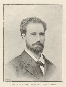 O falecido M Gayarre, cantor tenor de ópera de English Photographer