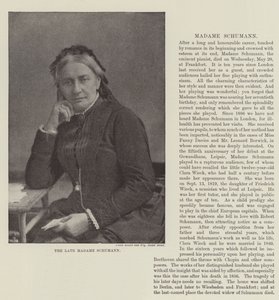 O falecido Madame Schumann de English Photographer