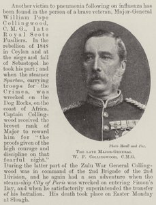 O falecido major-general WP Collingwood, CMG de English Photographer
