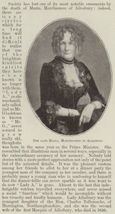 A falecida Maria, marquesa de Ailesbury de English Photographer
