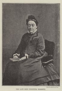 A falecida Miss Christina Rossetti de English Photographer