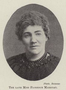 A falecida Miss Florence Marryat de English Photographer