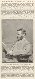 O falecido Sr. Alexander Craig Vendedor, MP de English Photographer