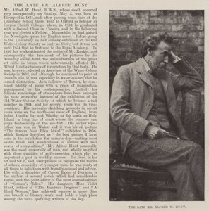 O falecido Sr. Alfred W Hunt de English Photographer