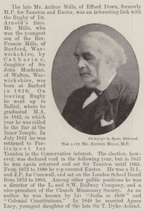 O falecido Sr. Arthur Mills, MP de English Photographer