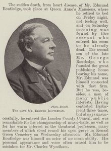 O falecido Sr. Edmund Routledge de English Photographer