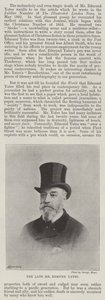 O falecido Sr. Edmund Yates de English Photographer