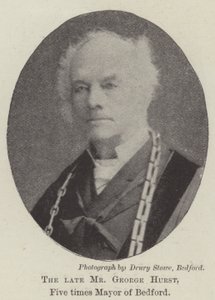 O falecido sr. George Hurst, cinco vezes prefeito de Bedford de English Photographer