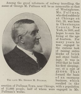 O falecido Sr. George M Pullman de English Photographer