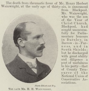 O falecido Sr. HH Wainwright de English Photographer