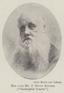 O falecido Sr. J Ewing Ritchie, Christopher Crayon de English Photographer