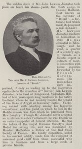 O falecido Sr. J Lawson Johnston, inventor do Bovril de English Photographer